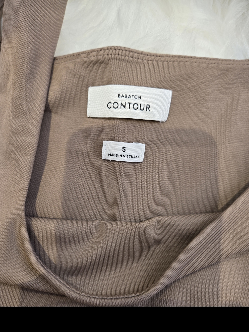 Babaton Contour Square-Neck Bodysuit in Taupe - Picture 2 of 2